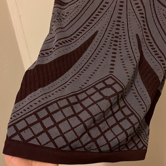 Free People eggplant purple Intarsia Bodycon dress M/L - Picture 3 of 6